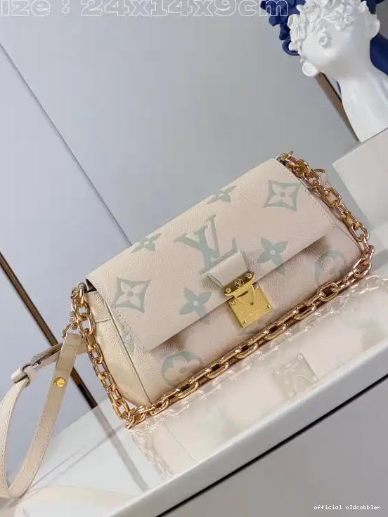 Official oldcobbler VUITTON FAVORITE-24-14-9cm LOUIS 0617